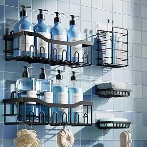 EUDELE Adhesive Shower Caddy Review: A No-Drill Storage Fix for Small Bathrooms